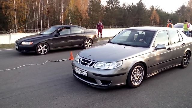 Saab 9-5 by JET vs. Volvo S60R AWD смотреть онлайн