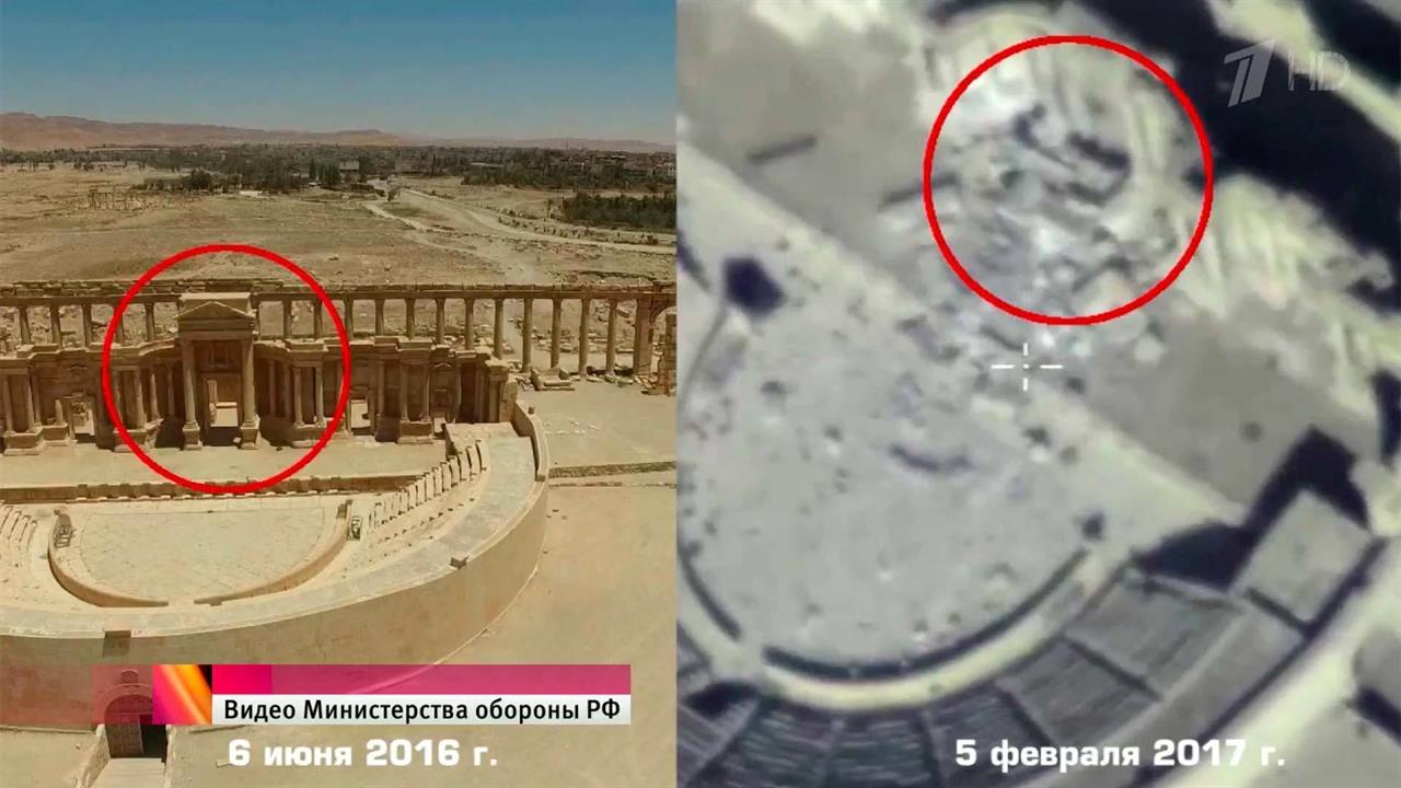 В окрестностях Пальмиры зафиксировано передвижение грузовиков, возможно, с взрывчаткой