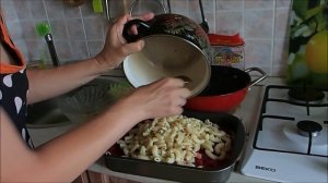 Овощная запеканка с макаронами.Запеканка из макарон.