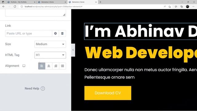 Portfolio Website making using Wordpress Theme Template | course Part 5| #wordpress
