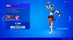 ASMR Fortnite Chun Li Street Fighter Skin Is Back! Daily Item Shop  🎮🎧 Relaxing Whispering 😴💤