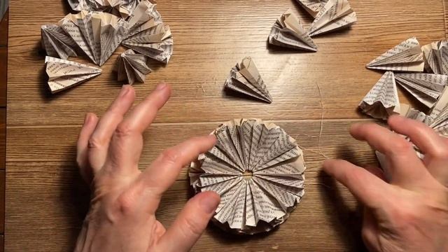 КУСУДАМА "Супершар" - бумажный цветочный шар - лекарственный шар - поделки из старых газет - Оригам смотреть онлайн