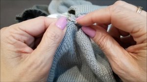 Обработка горловины спицами