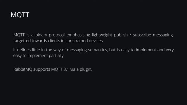 RabbitMQ - Protocols