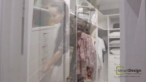 НЕБОЛЬШАЯ ГАРДЕРОБНАЯ 5м2 ДЛЯ ДВОИХ. МЕБЕЛЬ ПОД ЗАКАЗ ОТ SMARTDESIGN