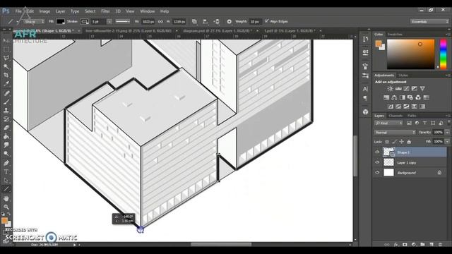 HOW TO MAKE ARCHITECTURE DIAGRAM | Fast & Simple Photoshop Tutorial