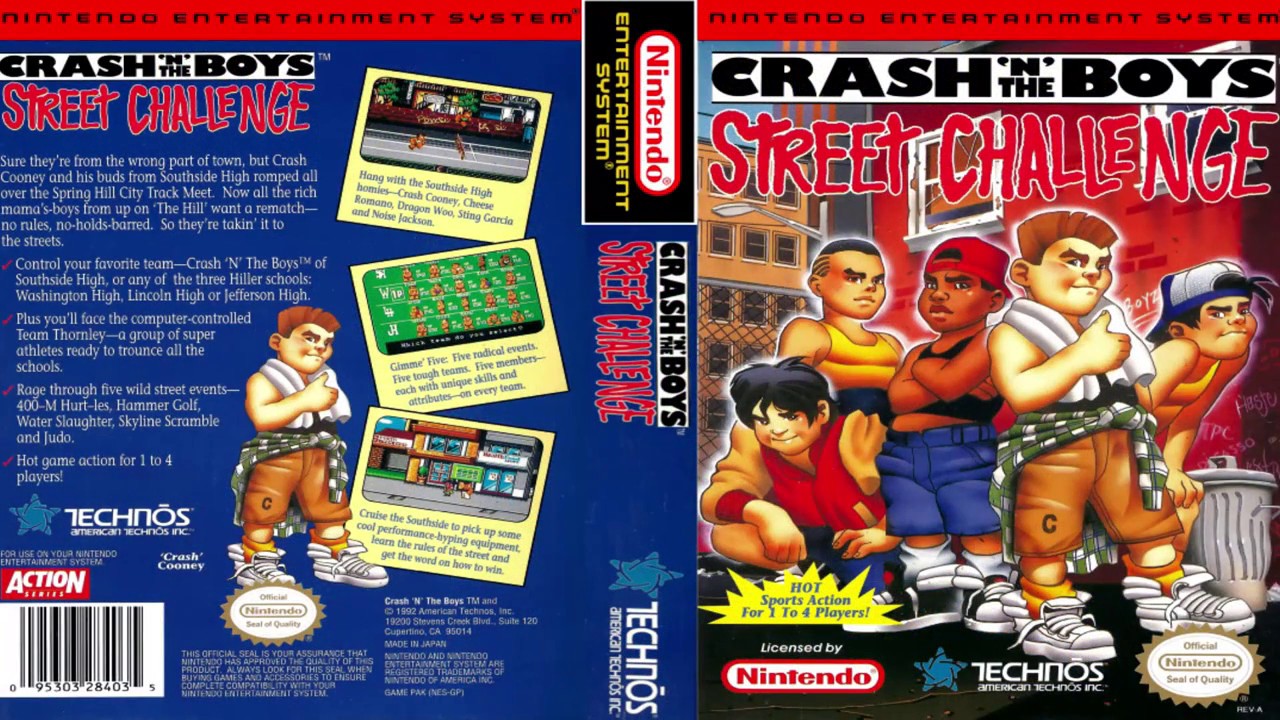 Прохождение игры  Crash 'n The Boys Street Challenge  NES/DENDY