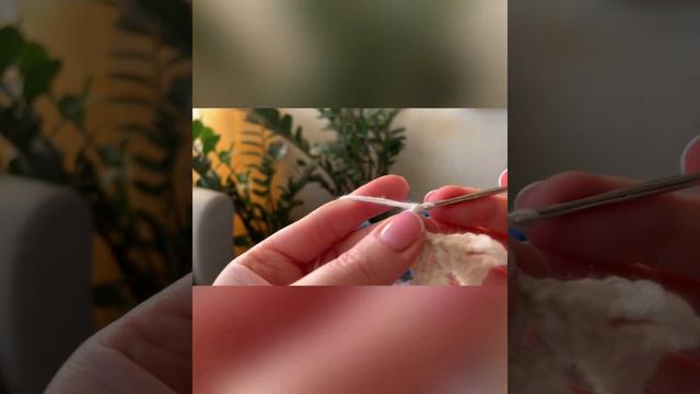 Двухцветный цветок крючком. Подробный мастер класс.