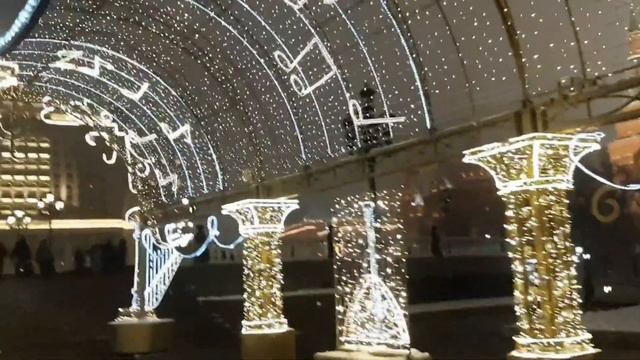 Новогодняя Москва 2022. Прогулка по Манежной площади