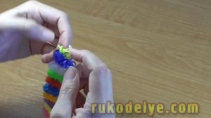 Браслет из резинок СЕРДЕЧКИ.  Как плести браслет из резинок СЕРДЕЧКИ без станка