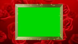 Футаж Рамка с розами хромакей