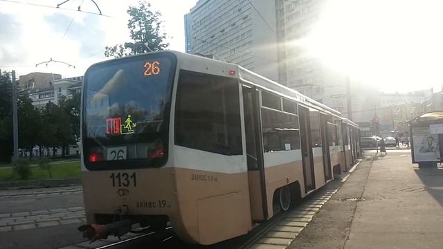 71-619А СМЕ 1130+1131 На К/ст. Метро Октябрьская