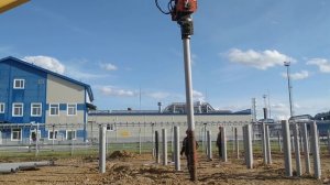 МАССОВАЯ ЗАБИВКА СВАЙ. ПОГРУЖЕНИЕ СВАЙ. ПОГРУЖЕНИЕ СВАЙ ВИБРОМОЛОТОМ.