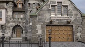 Проект кирпичного особняка в замковом стиле