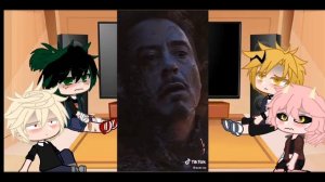 BNHA react to marvel?♀️ (Iron-Man and Spider-Man) || ??//?? || part 2 (repostado pq se apagou)