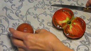 Томат Король Арамис гном. Тест спелых плодов.