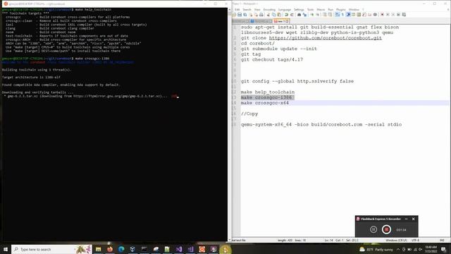 Coreboot-Build on Windows using Windows Subsystem Linux (Step 1) смотреть онлайн