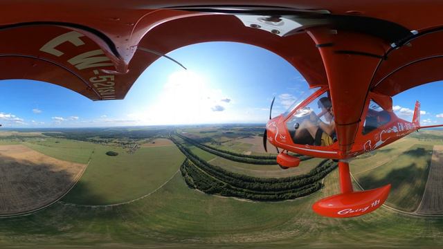 Школа пилотов SkyFly. Полет на Aeroprakt A-32. 360°