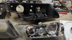 Как улучшить свет фар на Honda Accord, тюнинг фар установка Bi Xenon Hella 5R