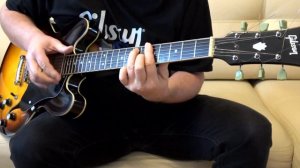 Gibson ES-335 Strings 9-42 DAddario NYXL Pure sound without processing Чистый звук без обработки