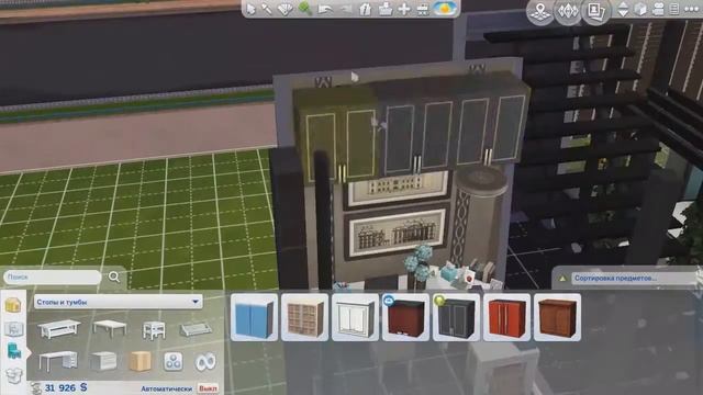 Строительство The Sims 4 || Эварис Эйкз #5 || Гостинная и кабинет