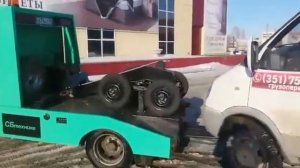 Эвакуатор частичной погрузки (бриль)