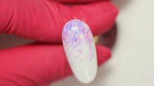 Дизайн с сухими блестками.