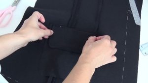 Карман в рамку с клапаном \ Карман нагрудный / Шью жакет Ноэль по выкройке Vikisews