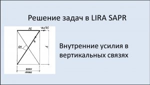 Lira Sapr Внутренние усилия в вертикальных связях