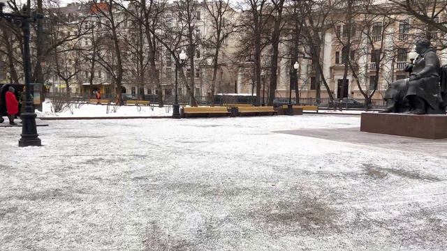 Patriarch Ponds Winter Landscapes. Moscow walk смотреть онлайн