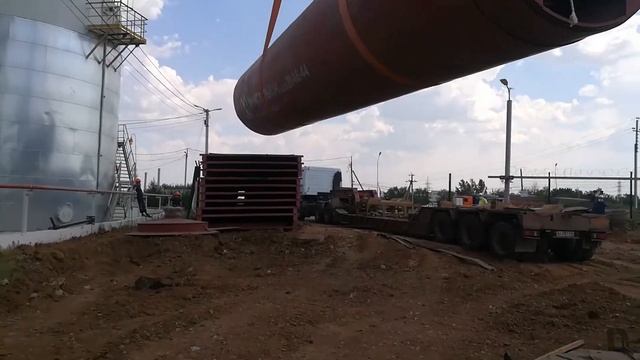 Монтаж резервуара 5000