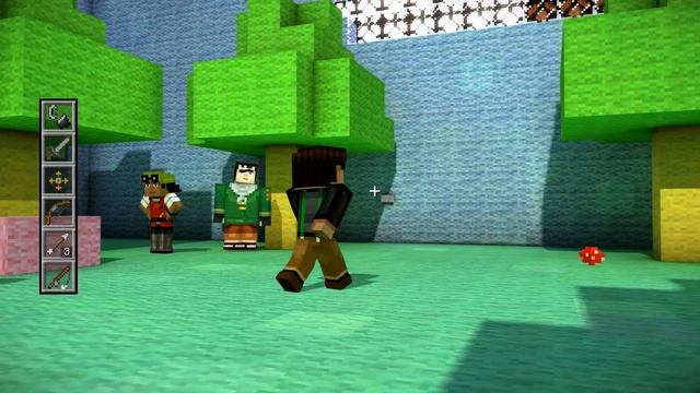 Прохождение Minecraft Story Mode (Режим Истории) - часть 7 - Искусственный мир смотреть онлайн