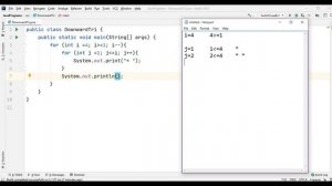 Pattern 8 - Java program to print Downward Triangle Star || Java Pattern Programs