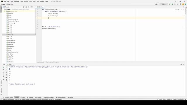 How to code Insertion Sort Algorithm in Python || தமிழில் || Tamil || DSA-3 || Explained|| We & Dat