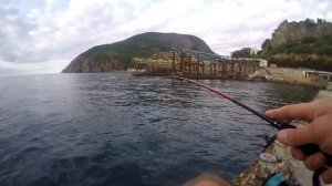 Ловля на спиннинг с пирса на Черном море. Finezza Nuovo