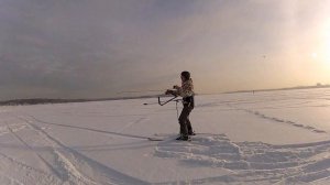 Сноукайтинг на Сенеже с кайт школой СНОУКАЙТ РФ 16.01.2016.