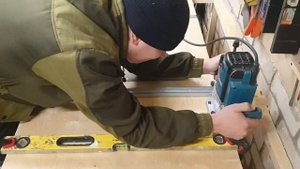 Фрезерный стол для Makita 2300. Торцовочная пила Makita LS 1219.Milling table. DIY..mp4