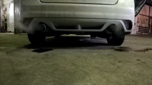 раздвоенный выхлоп с банками Mugen от Honda Fit GD1 GD3