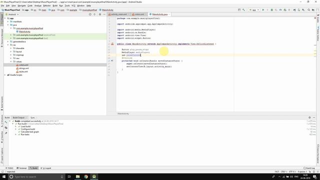 Starting with Music Player on Main_Activity.java | Part-4 | ANDROID STUDIO смотреть онлайн