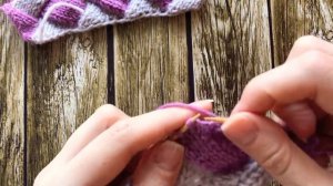 Вязание узора Энтерлак спицами