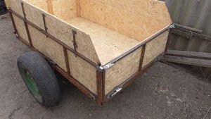 прицеп мотоблока для перевозки сена