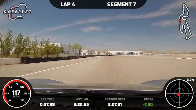 Las Vegas Motor Speedway Outside Road Course - Porsche 718 Cayman GT4 1:55.63 смотреть онлайн