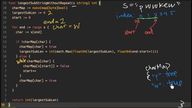 Sliding Window Pattern: 3/4 (Longest Substring Without Repeating Characters)