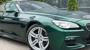 Оклеили автомобиль BMW 640D зелёной плёнкой Hunter Green