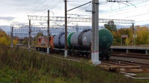 Маневровый локомотив ЧМЭ3 на Новоиерусалимской