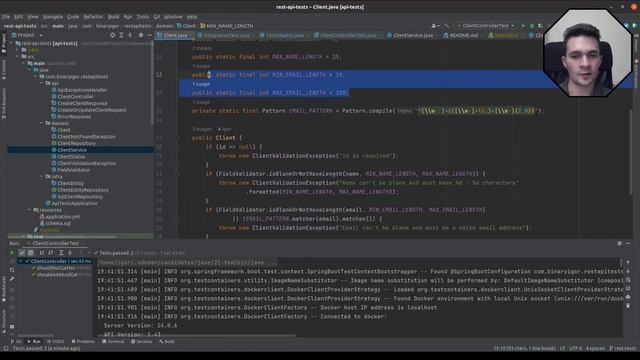 Integration/E2E tests of REST API in Java 21 смотреть онлайн