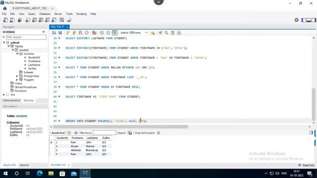 IS NULL and IS NOT NULL in MySQL