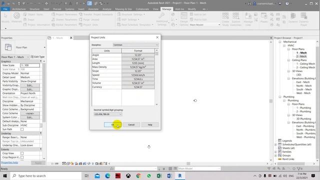 Set Project Units and Setting in Revit смотреть онлайн