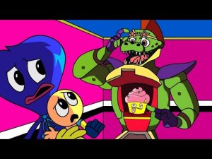 HUGGY WUGGY IS SO SAD WITH MONTY - POPPY PLAYTIME ANIMATION