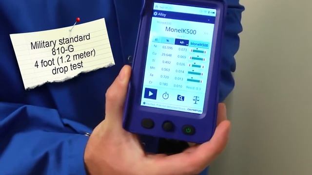 Портативный анализатор металлов и сплавов Vanta испытание на падение с высоты